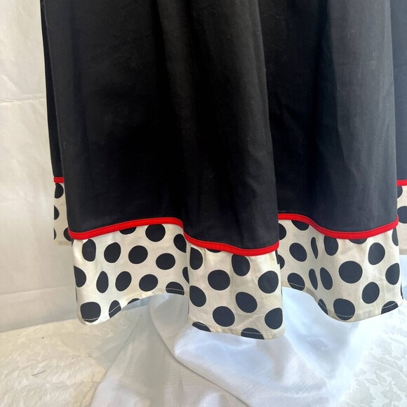 BBonline Dress 50s Red Black Fit & Flare Rockabilly Retro Minnie Mouse Size 2XL - Picture 5 of 9